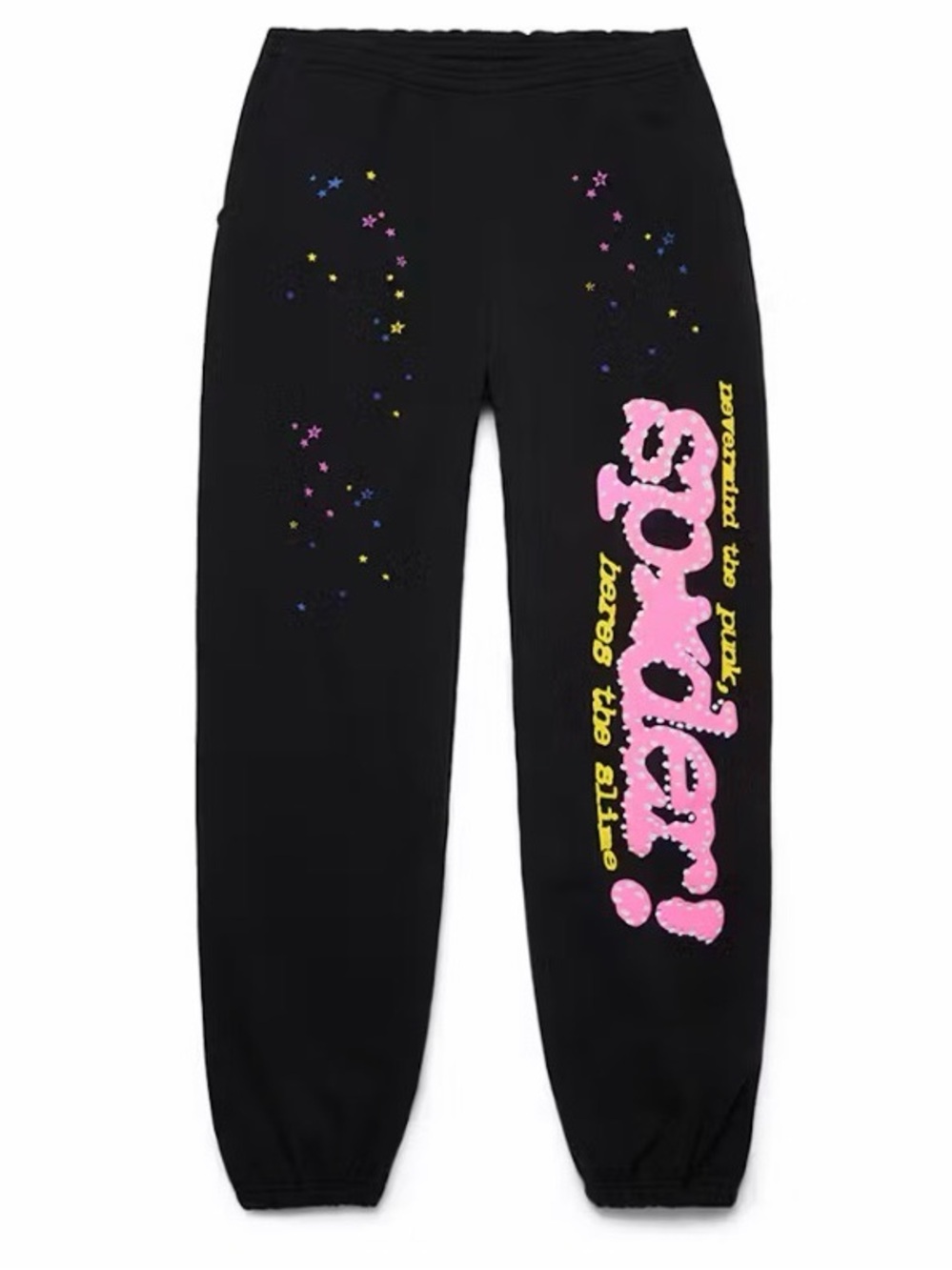 Sp5der P*NK sweatpants black